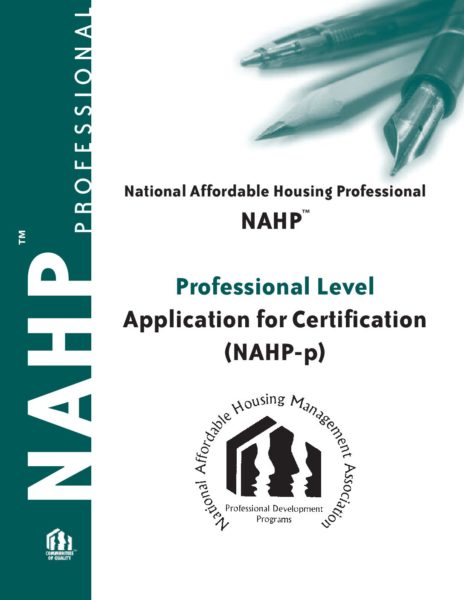 NAHP Professional Application - NAHMA